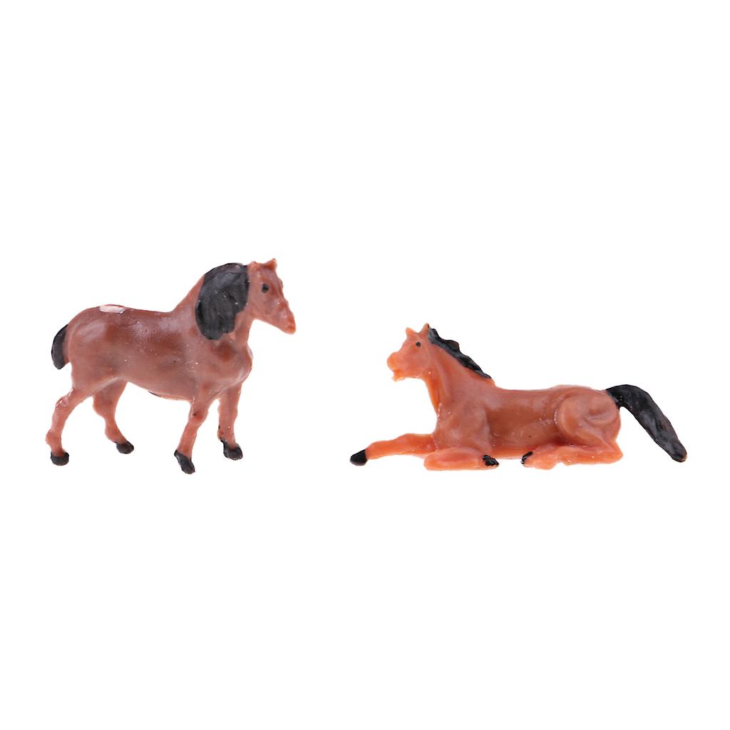 10 Figurines Animaux Ferme Mixte échelle HO 1:87 - Pour Maquettes, Train, Décors
