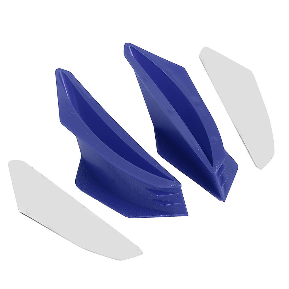 Aerodynamic winglets for motorcycle universal fit blue spoiler