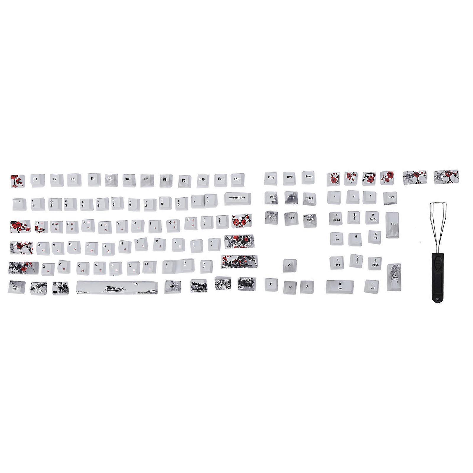 Keycaps, PBT, 5Sided, Sublimation, 110 Keys, Mechanical, Optical, Keyboard