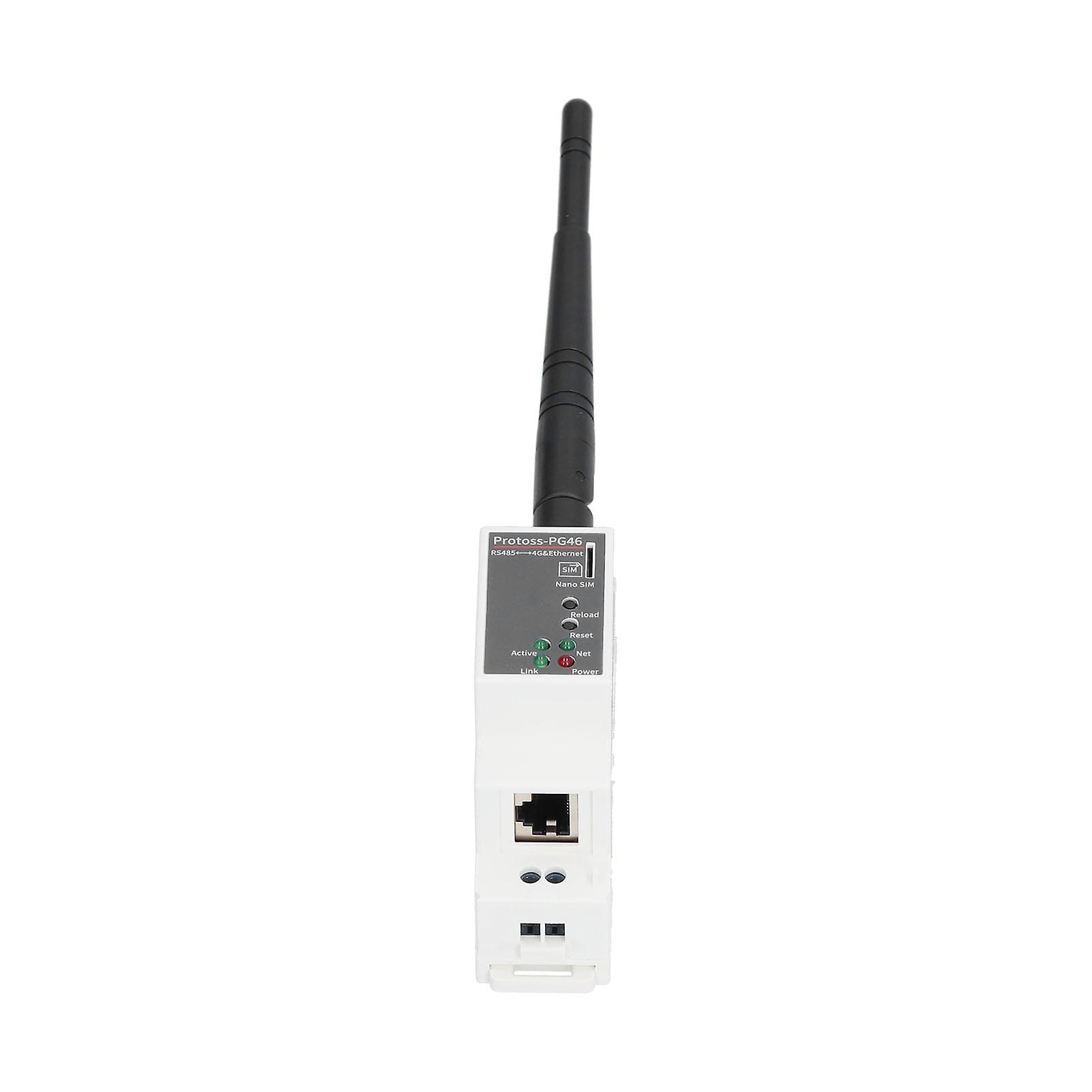 RS485 to 4G Ethernet Serial Server, 5 Mode 13 Frequency, 100‑240V AC, Rail Mounting VPN APN for European Market