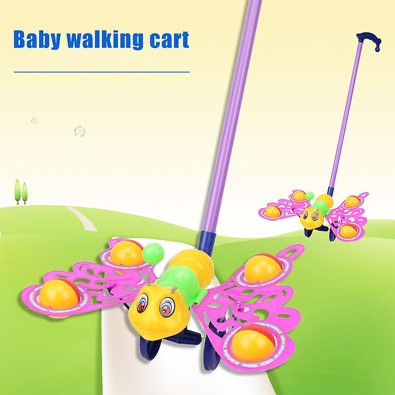 Baby Learning Walker Toddler Toys Walking Learning Cartoon Cart Push Toy New
