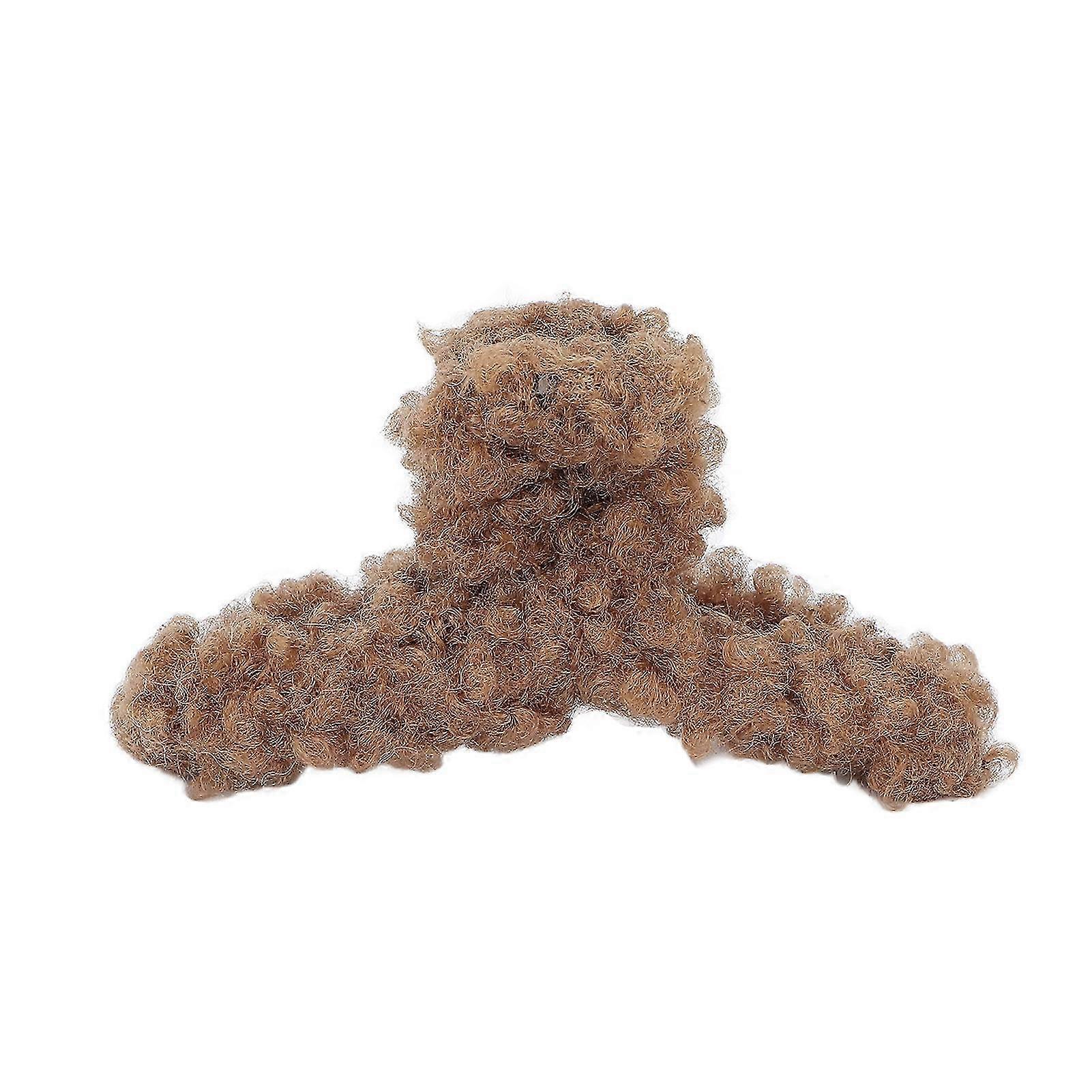 ぬいぐるみヘアクロークリップファッショナブルなエレガントストロングホールドヘアクリップスタイリングアクセサリー女性のための女の子