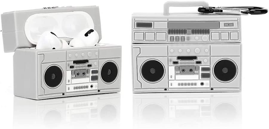 Airpods برو حالة الكرتون مع سلسلة المفاتيح ، مضحك 3D تصميم بارد سيليكون Airpod برو الشحن