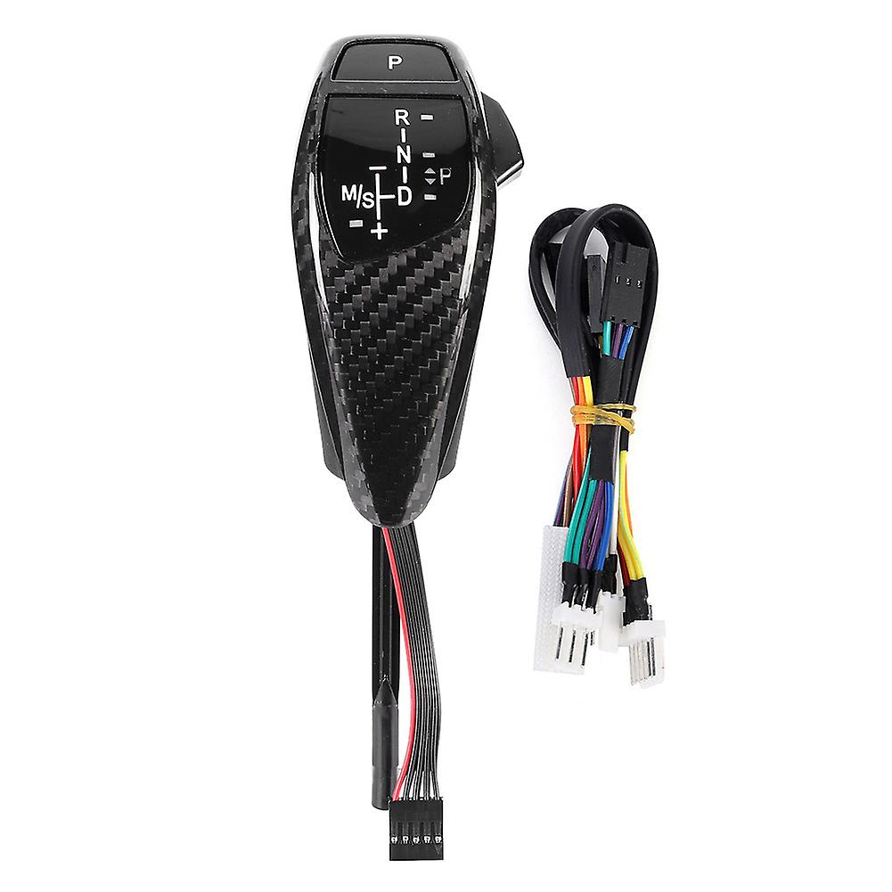 Car RHD LED Shift Knob Automatic Gear Shifter Lever Fits for E46 E60 E612 x 2 Carbon Fiber