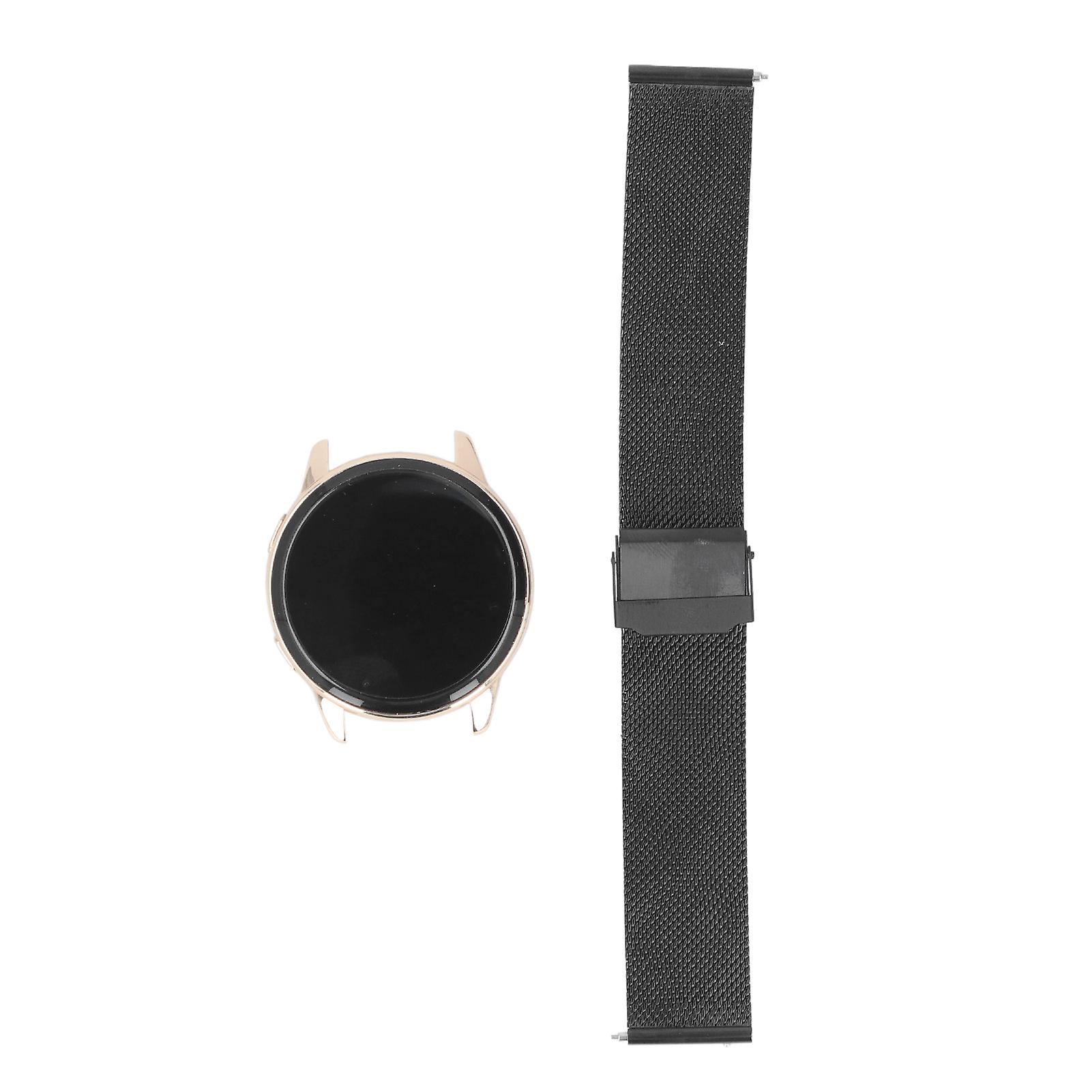 Sports Smart Watch Round Screen Fitness Tracker Wireless Call IP67 Waterproof Multiple Sports Modes Multifunctional Running Watch Black