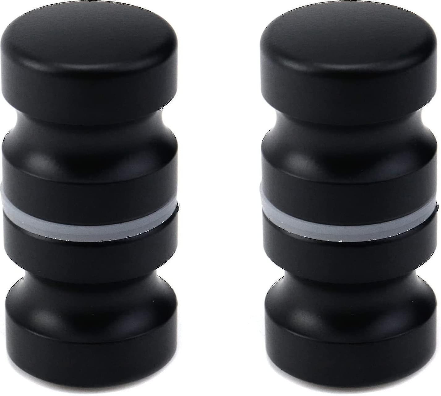 2pcs Black Bathroom Pull Handles, Shower Glass Door Knobs, Back To Back Shower Door Knobs-YUHAO