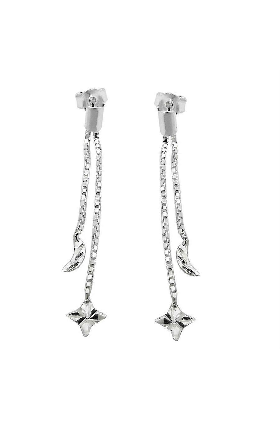 Earrings Studs Moon/star Silver 925 - Gl93554