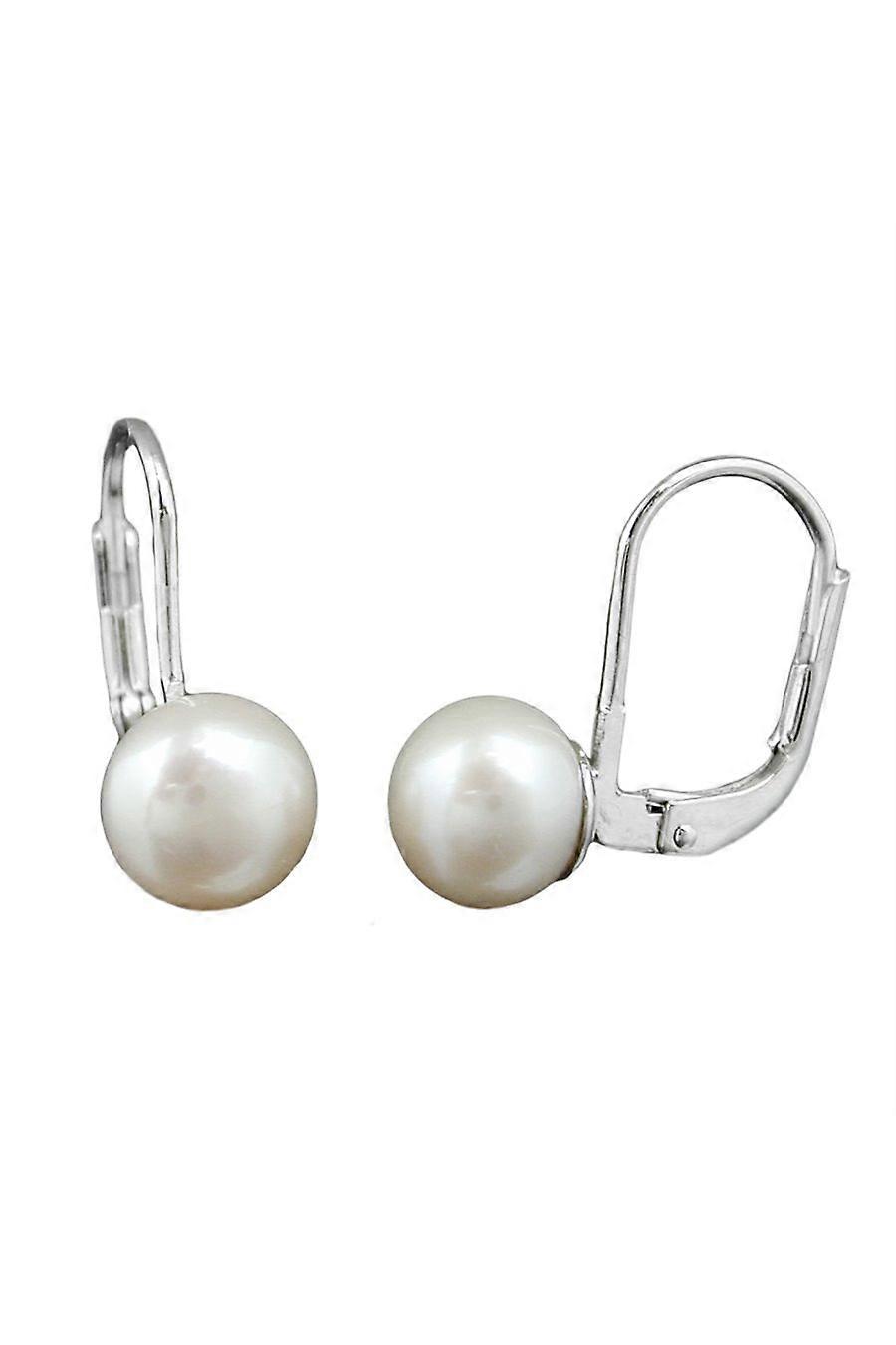 Leverback Earrings Pearl Silver 925 - Gl91146