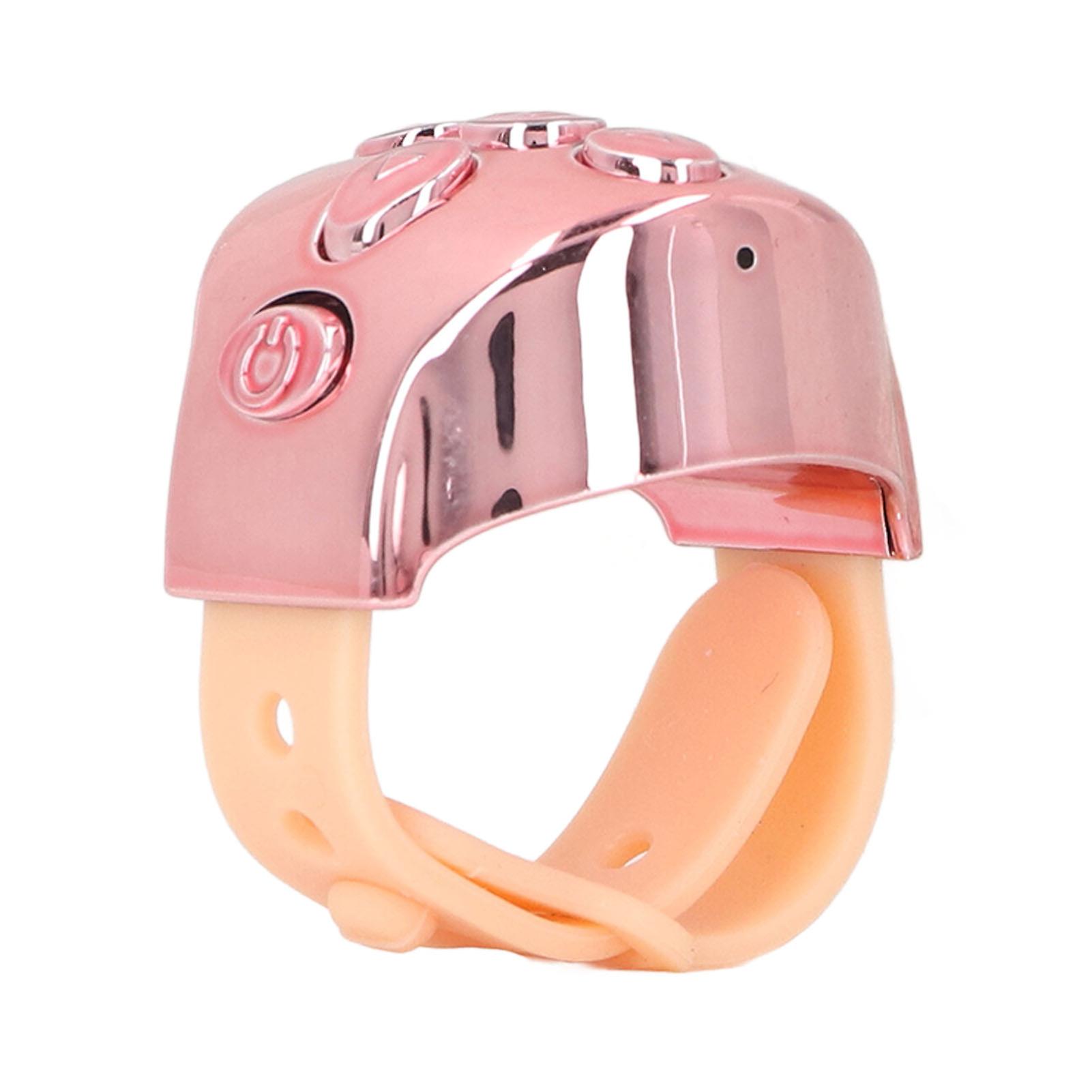 Bluetooth Remote Control Scrolling Ring APP Page Turner Camera Remote Shutter Selfie Button for Cell Phone Rose Gold 