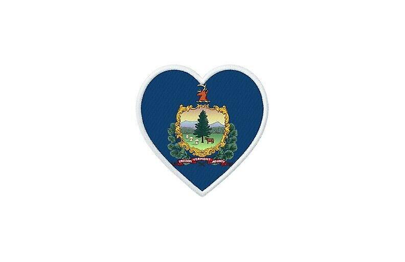 Patch badge ecusson prints thermocollant flag heart usa vermont