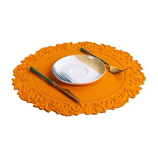 Practical Table Mat Round Anti-scalding Waterproof Heat Insulation Placemat Cup Pad Decoration Kitchen Supplies
