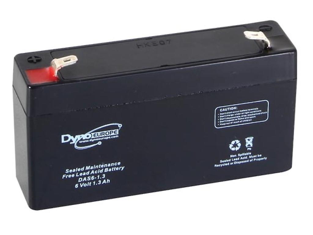 Lead-acid battery 6 V - 1.3 Ah 98 x 25 x 56 mm