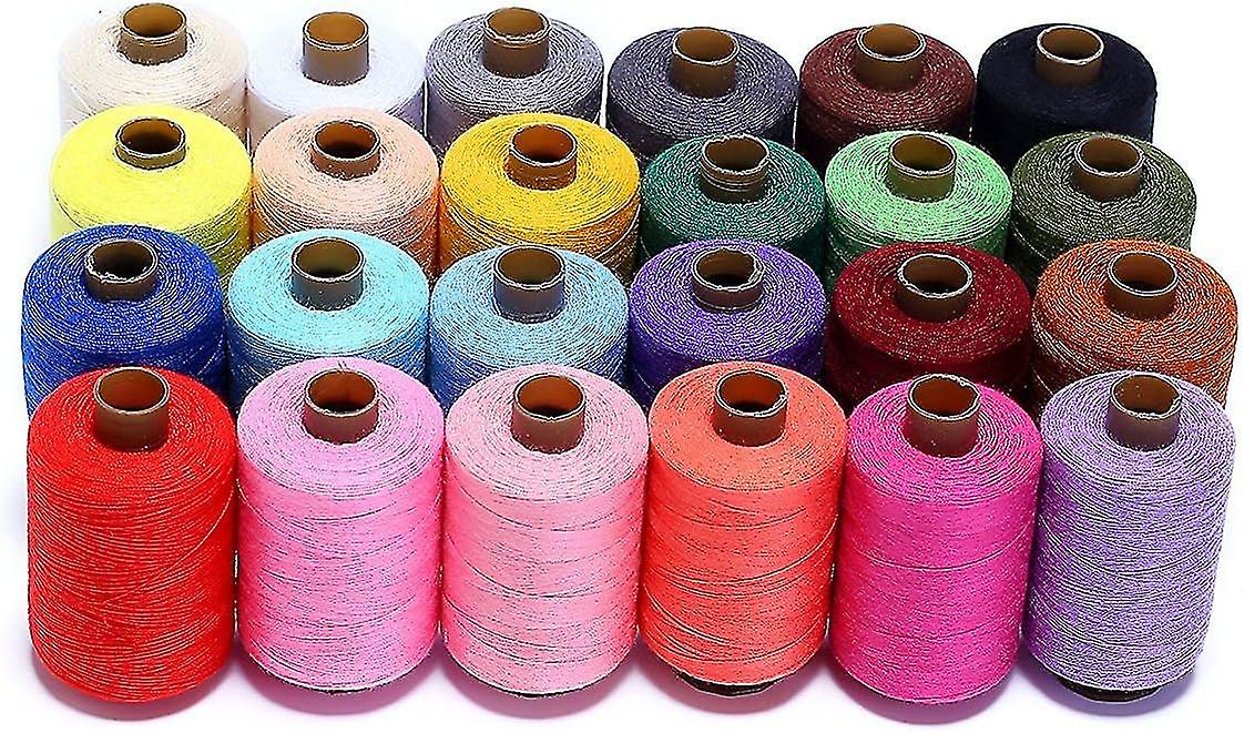 Sewing Thread Assortment - 24 Colors Polyester Thread, 1000 Yards Each