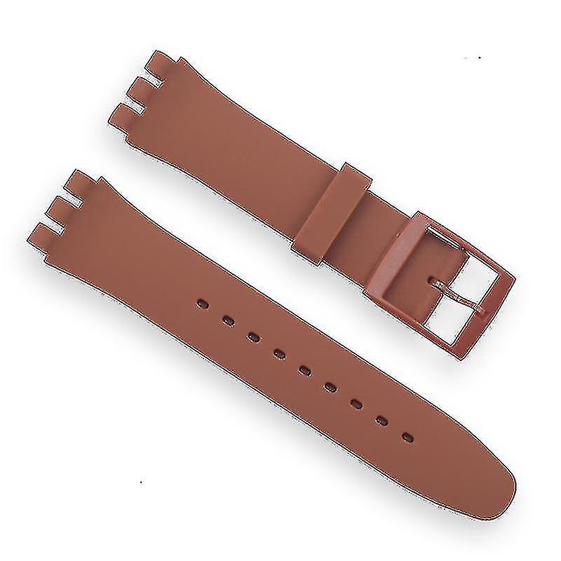 حزام ساعة أسود لمشبك حزام Swatch لحزام Swatch سيليكون 17 مم 19 مم 20 مم حزام مطاطي 16