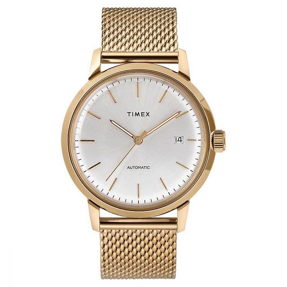 relogio timex dourado