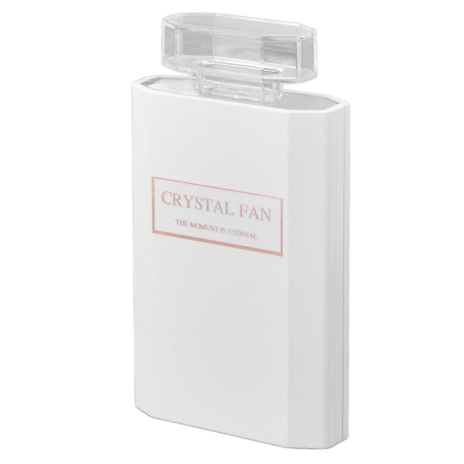 Handheld Fan 3 Speed Ladies Small Fan USB 1200mAh Battery Rechargeable Handheld Portable Pull Out Design Office Fan White 