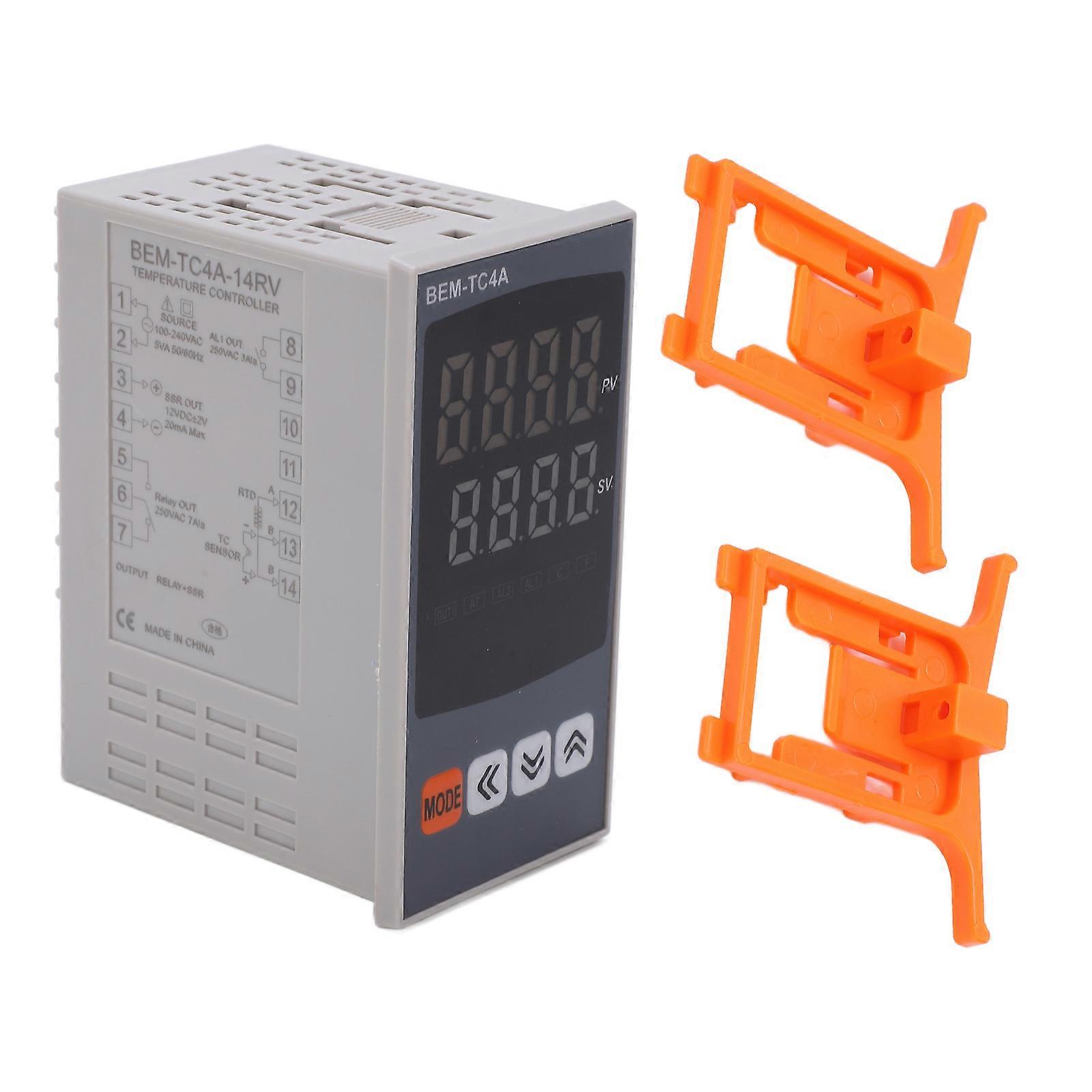 Digital Thermostat Pid Temperature Controller Intelligent Relay Output Thermostat 100240vac(bem-tc4a-14rv )