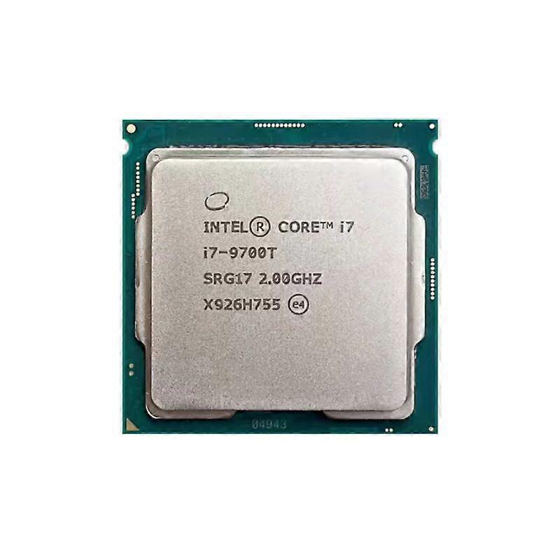 酷睿 i7-9700T CPU - 插槽 LGA 1151 8 核 8 线程 2.0GHz 12MB 三级缓存 35W。