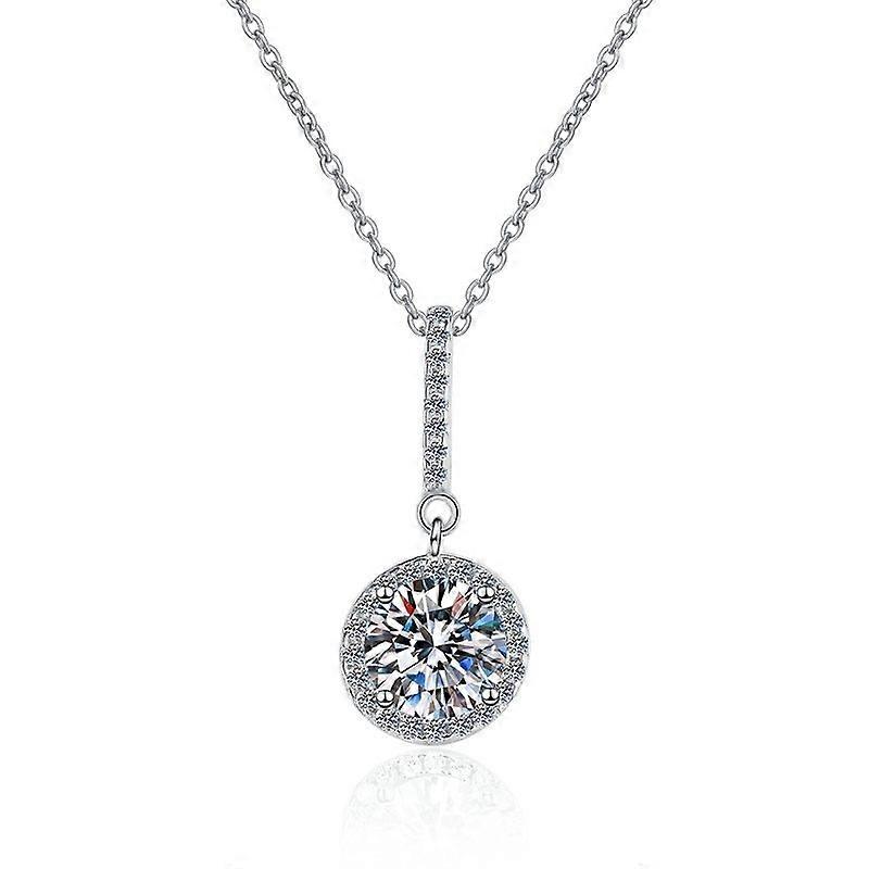 Necklace-Luxury Moissanite-Charming Pendant-Versatile Chic