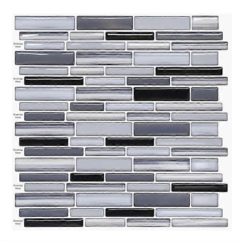 Peel and Stick Wall Tile for Kitchen Backsplash, 12"x12", (10 Tiles)