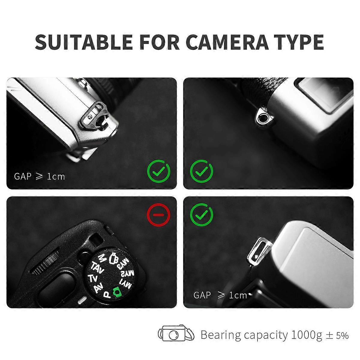 חגורת קלע כתף מצלמה רחבה בעבודת יד לעור רצועת מצלמה (רצועת כתף מתכווננת)