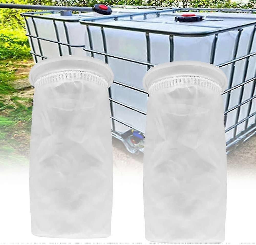 2 stuks nylon ibc filter, ibc regenwater tank filter wasbare ibc vervanging filter nylon deksel filter - ibc tank deksel fitting (105mm)
