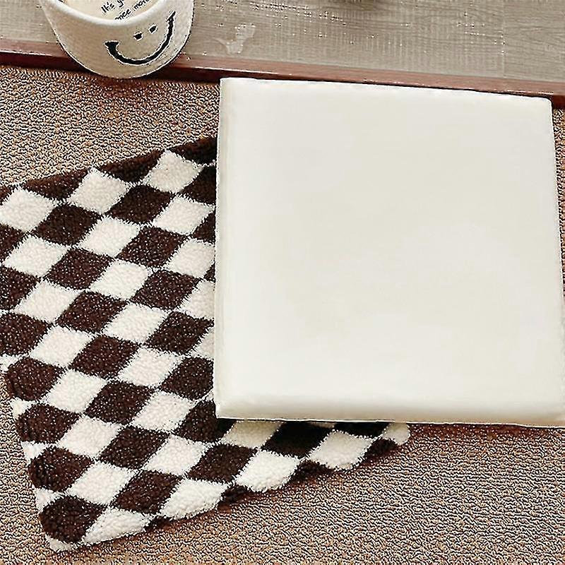 Schackbrädeskudde Memory Bomull Sovsal Lämplig För Vinter Kontor Student Kudde Stol Pall C