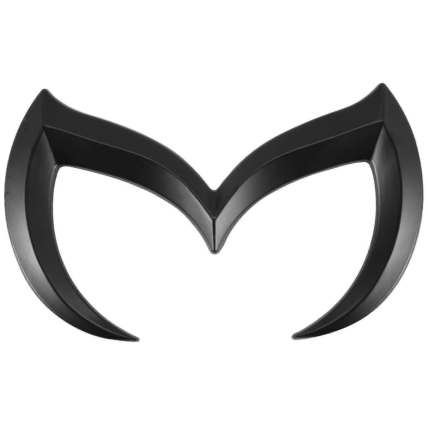 Black Evil M Logo Emblem Badge Decal for Mazda All Model Car Body Rear Trunk Decal Sticker Nameplat