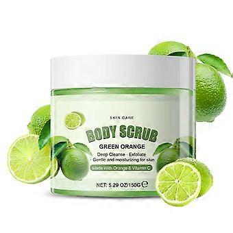 Green Orange Body Scrub Gründlich reinigen Peeling Sanft und feuchtigkeitsspendend für die Haut Hergestellt mit Orange und Vitamin C