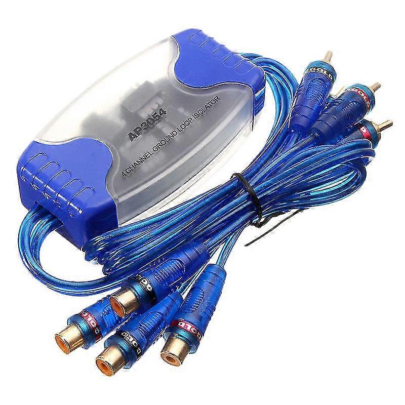 Filtro soppressore di rumore audio RCA a 4 canali, isolatore di loop di terra, stereo per auto, 50 W