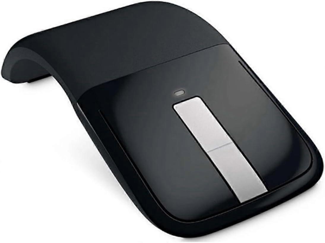 Wireless Mouse Portable Foldable Optical Mouse Ergonomic Wireless Gaming Mouse with USB Receiver Office Tools Black