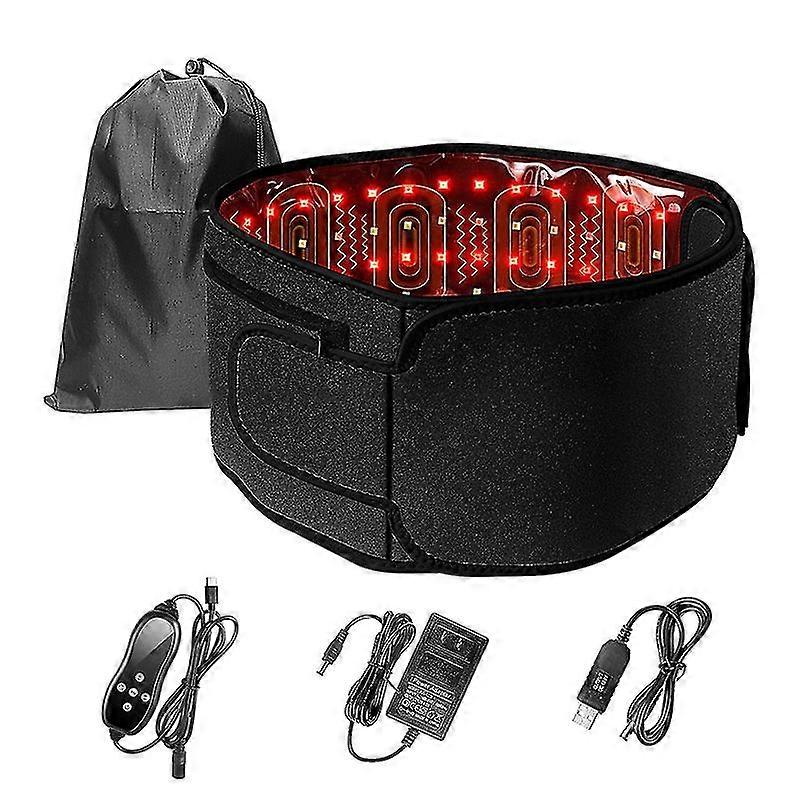 Led Red Therapy Belt With Timed Dimmable Pulse Vibration And Reset Function Led Red Belt