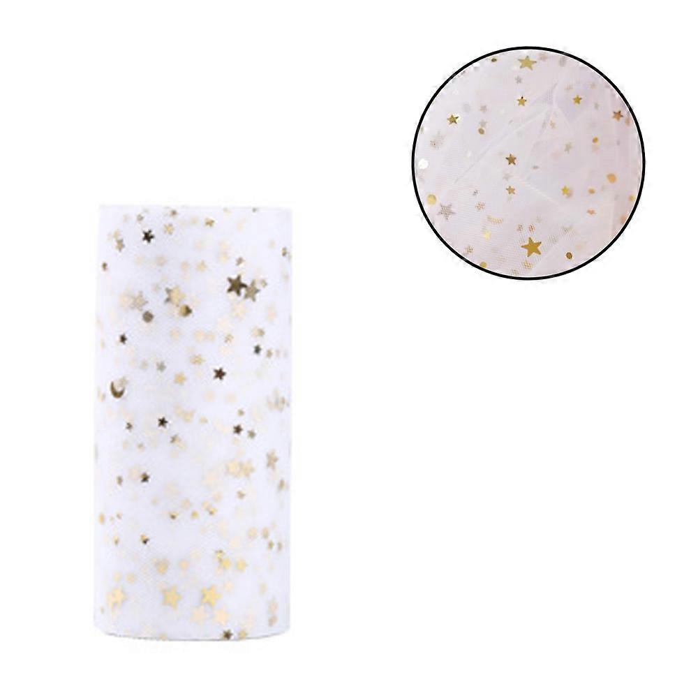 Add Sparkle to Your Crafts with Sparkling Tulle Ribbon Roll - Glitter Tulle Spool, 6 Inches by 25 Yards