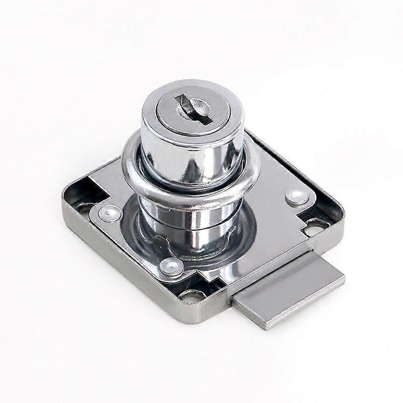 Cabinet Drawer Lock, Desk Zinc Alloy Square Tongue Cabinet Door Lock File Cabinet Lock, Silver