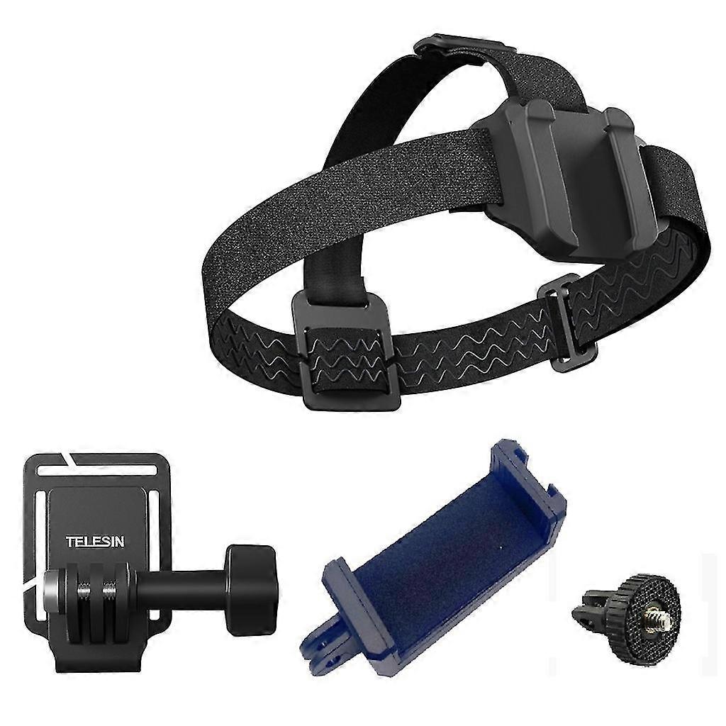 Action Camera Black Head Strap Mount For Go Pro 11 10 9 8 7 6 5 4 3 Sj4000