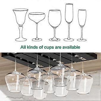 100% nagelneues Weinglas Rack - Unter Schrank Stemware Rack, Glser  Aufbewahrung Aufhnger Edelstahl Material fr Kche, Bar, Restaurant,  Schraube Inst | Fruugo DE