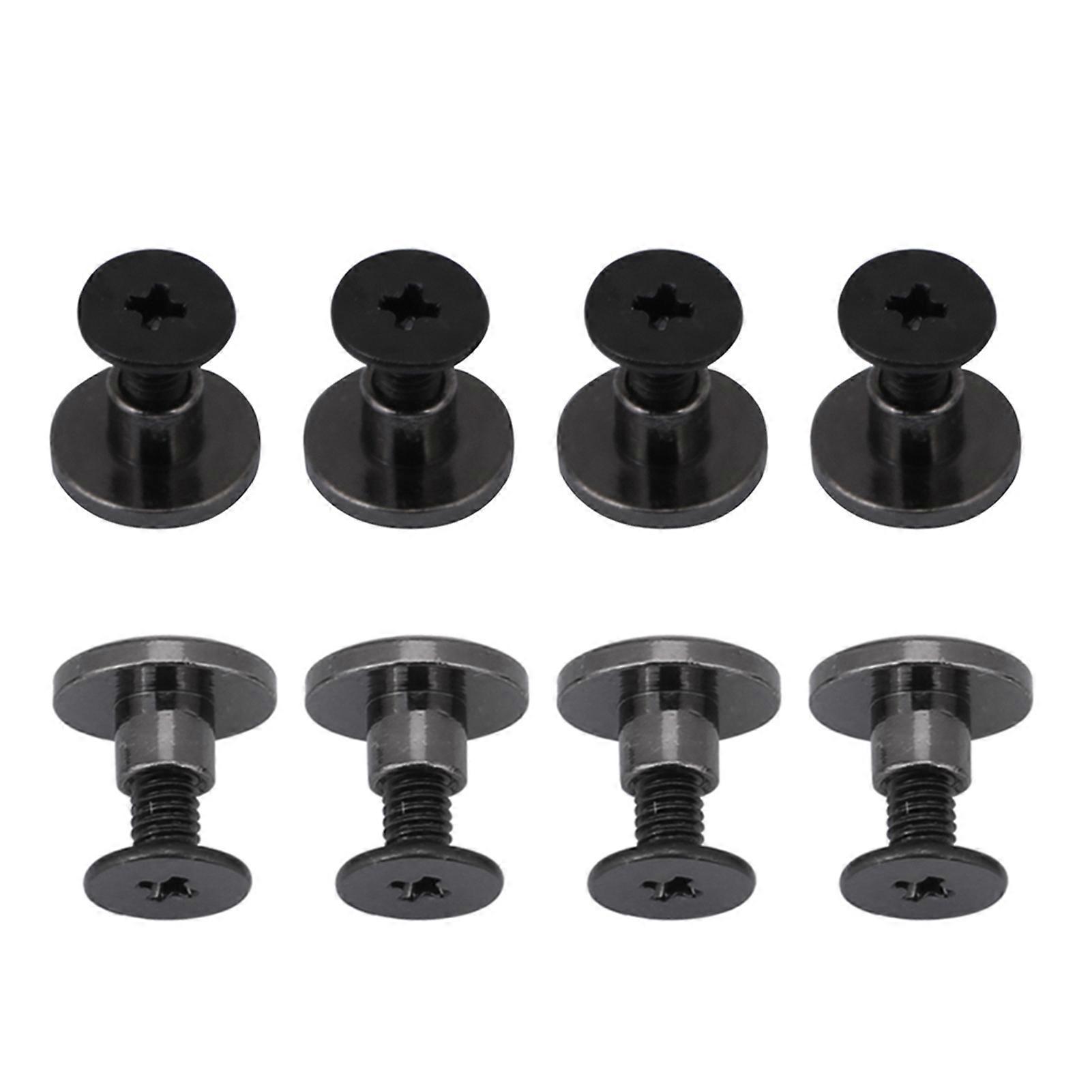 20 sæt messing fladhoved bælterem nitter skruer til bagage læderhåndværk (5 mm)