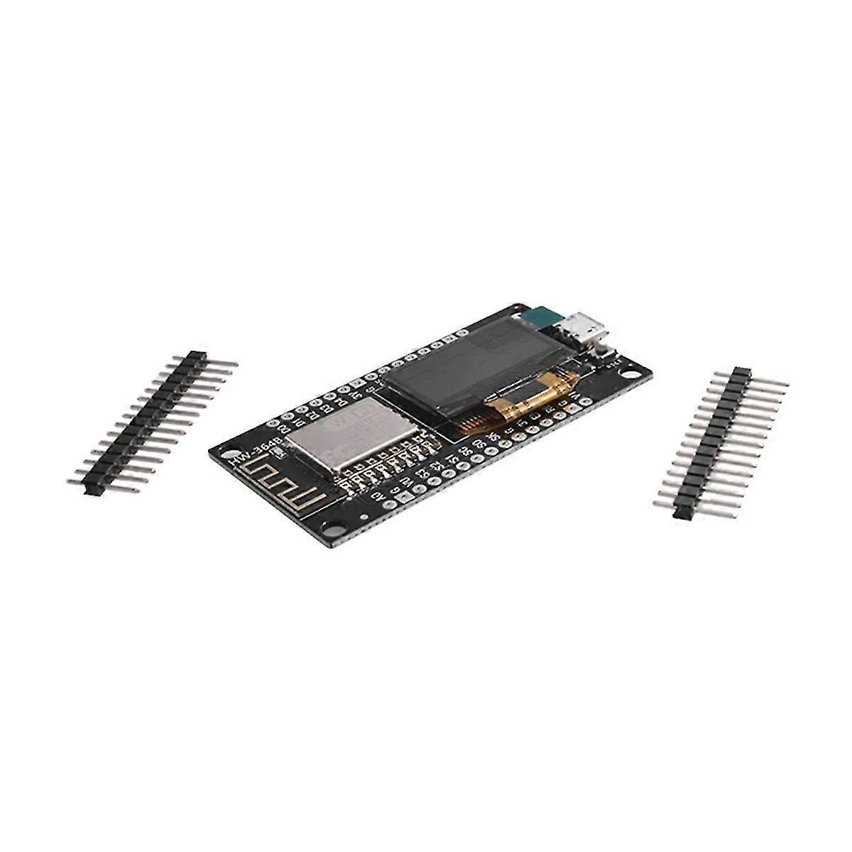 Nodemcu ESP8266 Development Board Serial Wifi Module CH340G med 0,96 OLED-skärm för / Micropython ESP8266 (B)