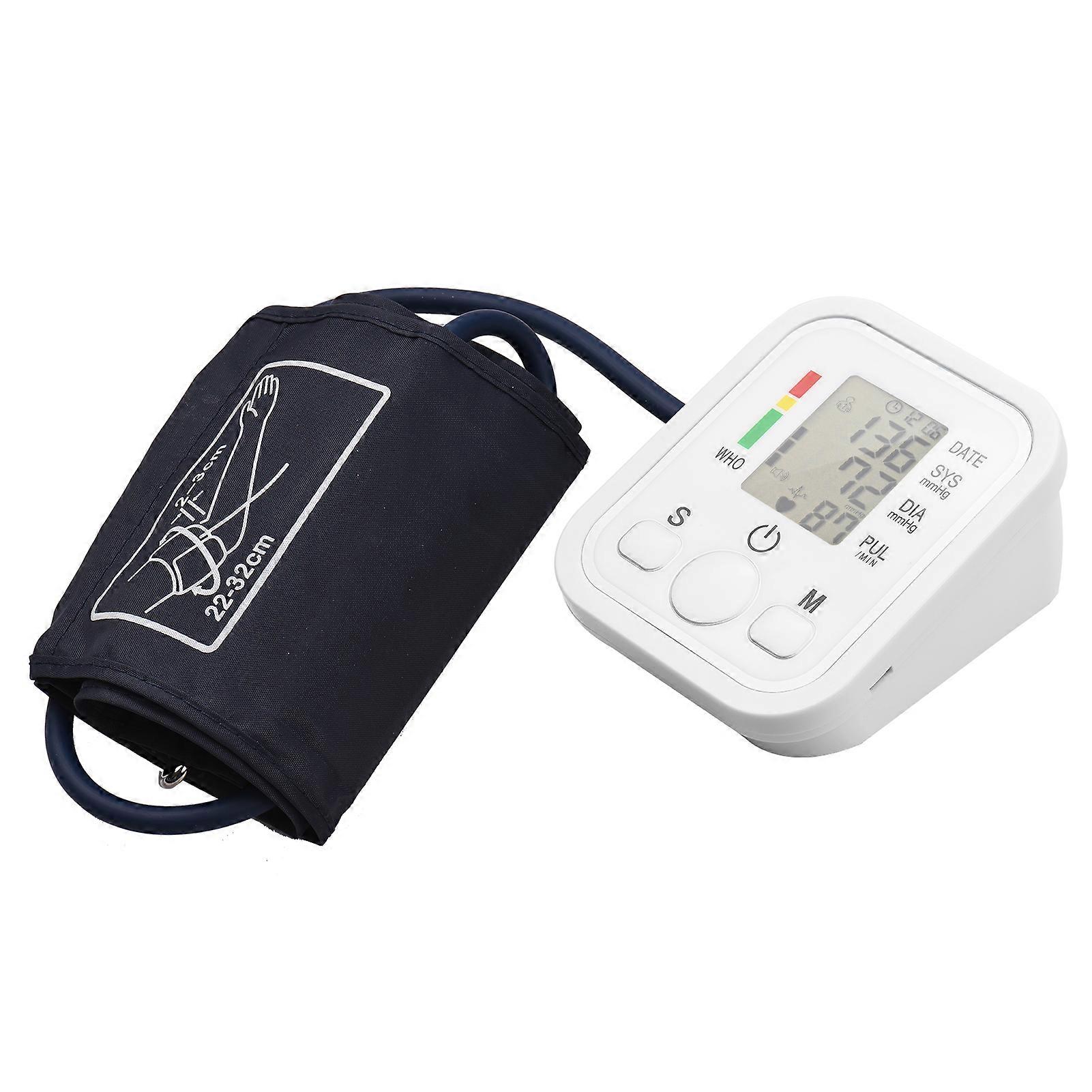2.0-inch LCD Digital Blood Pressure Meter Electronic Upper Arm Blood Pressure Monitor Blood Pressure Cuff Household Automatic BP Cuff Blood Pressure T