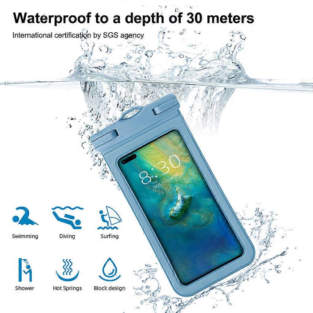 IPX8 Waterproof Phone Pouch Underwater Clear Cellphone Holder Compatible with Mobile Phones