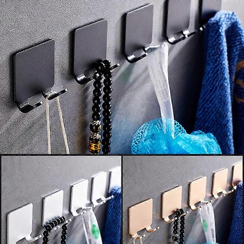 Multifunctional Punch Free Hook Rust-Resistant Durable Wall Hanging Hook for Bathroom Bedroom