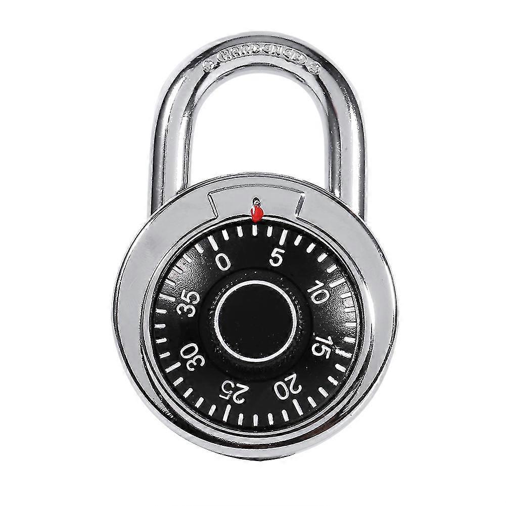 Rotary Padlock Digit Combination Code Lock Safe Round Dial Number Luggage Suitcase Security
