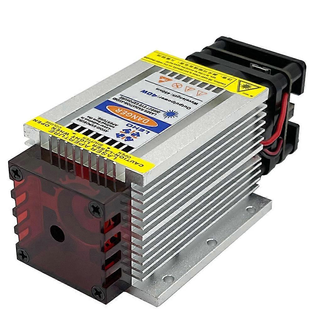 12V 24V 40W Laser Module Fixed Focus Laser Head Fast Engraving Light-Blocking Design Can Engrave Oxidized Metal