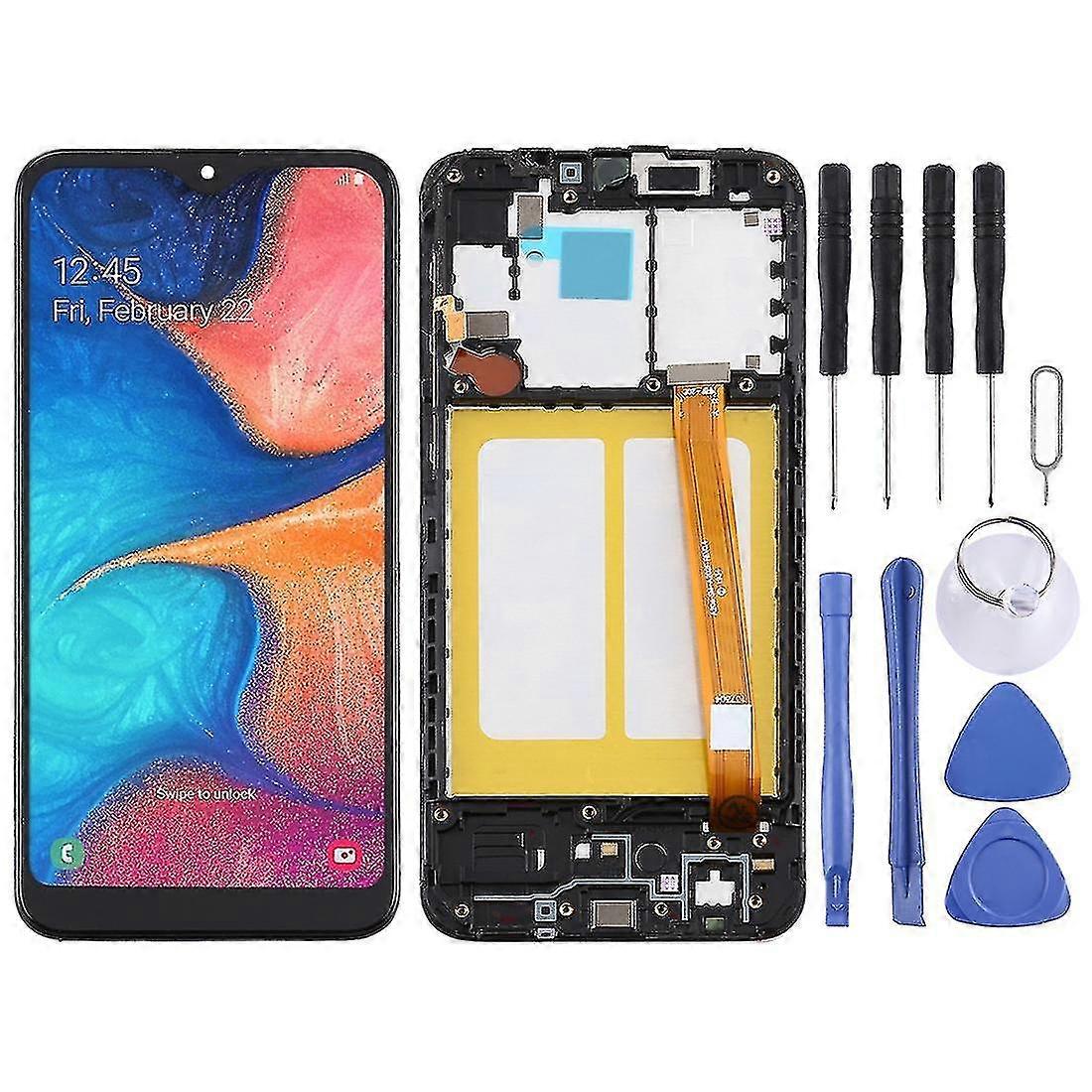 Tft Lcd Screen For Samsung Galaxy A20e Digitizer Full Assembly With Frame (black)