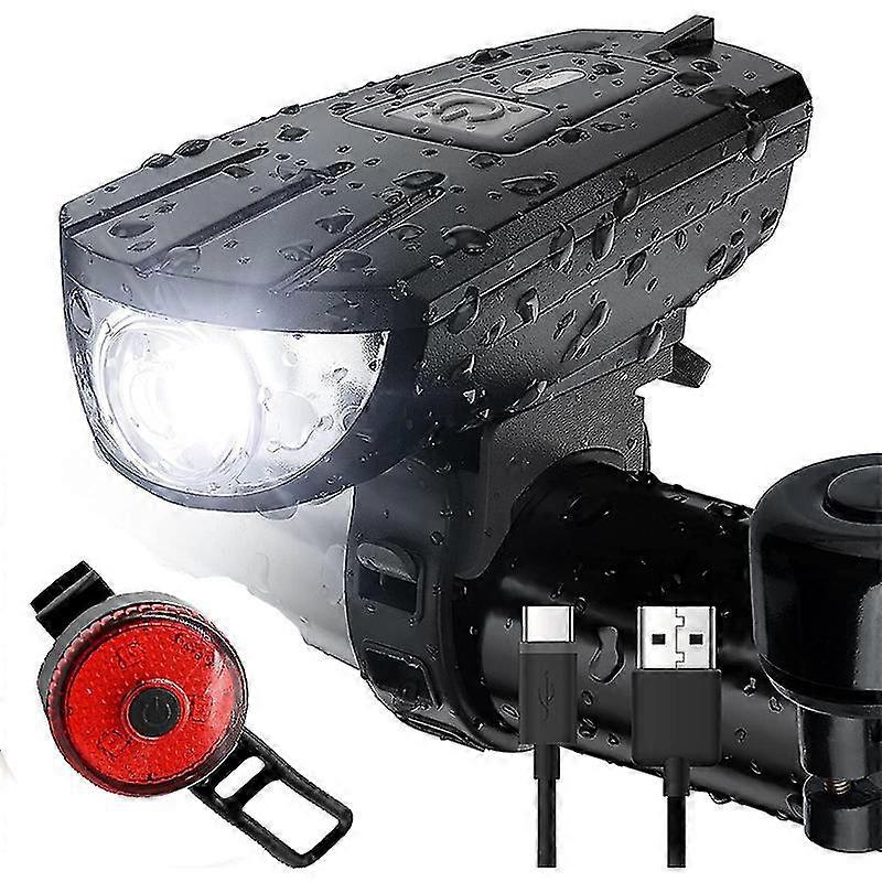 Bicycle Headlight With Tail Light
