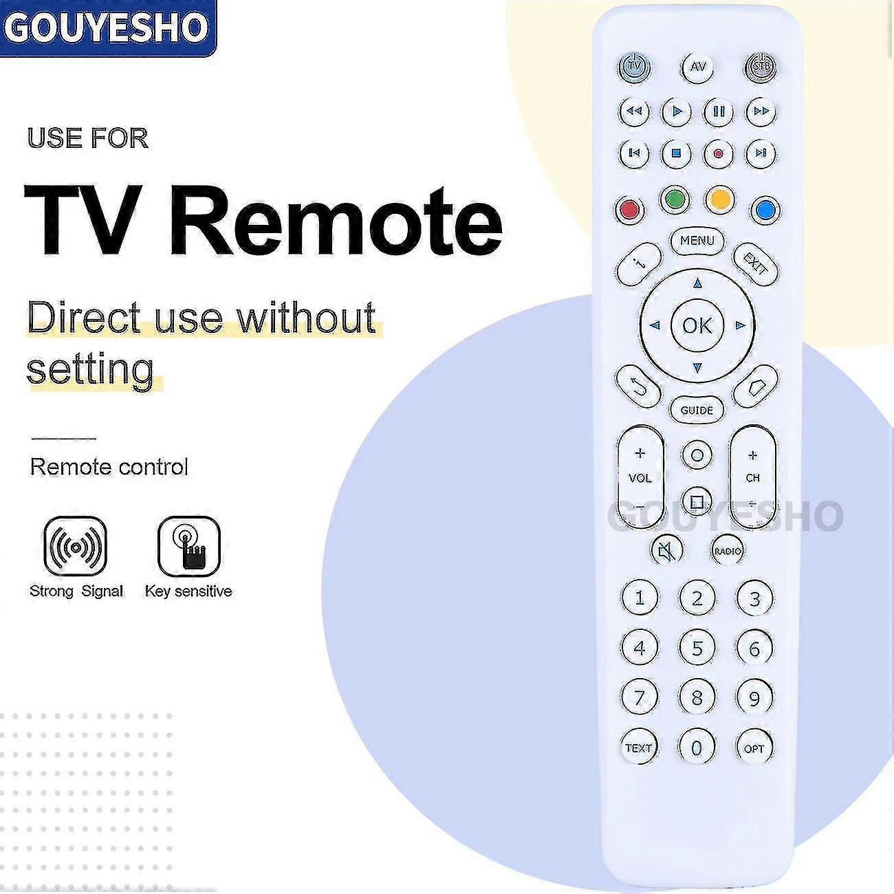 New Remote Control Rc2424603/02b For Delta Verbindt Iptv Box