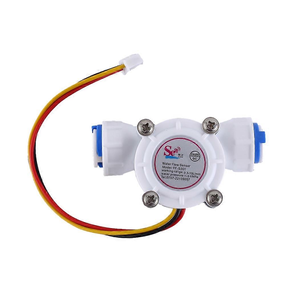 3/8-inch Quick Connect 0.3-10L/min Water Hall Effect Flow Sensor Meter Compact-