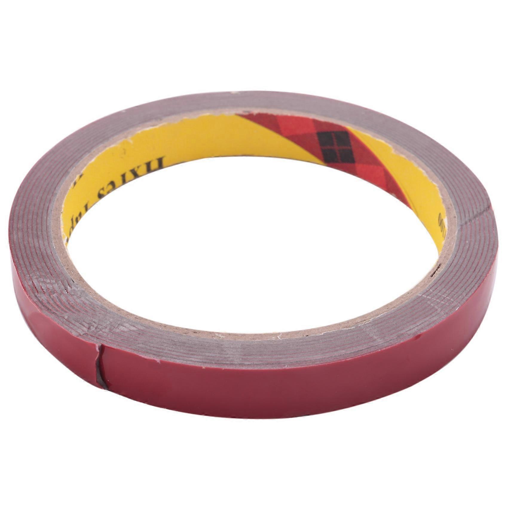 Strong Permanent Double Sided Super Sticky Foam Tape Roll For Vehicle Car, Red 12mm* (haoyi)