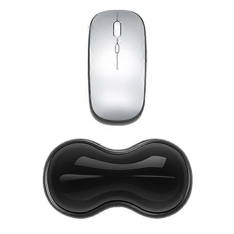 Cool Silicone Keyboard Wrist Rest Small Transparent Gray