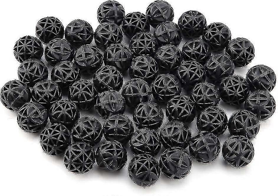 50 Pcs Bio Porous Filter Biochemical Ball Filter Media Water Filter Material With Cotton For Fish Tank Pond Aquarium